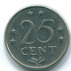 25 CENTS 1971 ANTILLES NÉERLANDAISES Nickel Colonial Pièce #S11515.F.A - Niederländische Antillen