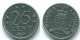 25 CENTS 1971 ANTILLES NÉERLANDAISES Nickel Colonial Pièce #S11515.F.A - Niederländische Antillen