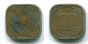 5 CENTS 1972 SURINAME Netherlands Nickel-Brass Colonial Coin #S12929.U.A - Surinam 1975 - ...