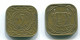 5 CENTS 1971 SURINAM NIEDERLANDE Nickel-Brass Koloniale Münze #S12885.D.A - Surinam 1975 - ...
