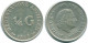 1/4 GULDEN 1965 NETHERLANDS ANTILLES SILVER Colonial Coin #NL11316.4.U.A - Antilles Néerlandaises