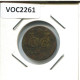 1734 HOLLAND VOC DUIT NIEDERLANDE OSTINDIEN NY COLONIAL PENNY #VOC2261.7.D.A - Indes Néerlandaises