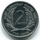 2 CENTS 2002 OST-KARIBIK EAST CARIBBEAN UNC Münze #W10878.D.A - Caribe Oriental (Estados Del)