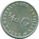 1/10 GULDEN 1970 NIEDERLÄNDISCHE ANTILLEN SILBER Koloniale Münze #NL13017.3.D.A - Antillas Neerlandesas