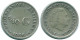 1/10 GULDEN 1956 ANTILLAS NEERLANDESAS PLATA Colonial Moneda #NL12112.3.E.A - Antilles Néerlandaises