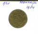 20 CENTIMES 1984 FRANCIA FRANCE Moneda #AN187.E.A - 20 Centimes