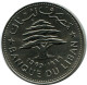 50 PIASTRES 1969 LIRANESA LEBANON Moneda #AH804.E.A - Liban