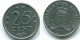 25 CENTS 1971 ANTILLES NÉERLANDAISES Nickel Colonial Pièce #S11599.F.A - Netherlands Antilles