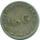 1/10 GULDEN 1948 CURACAO NIEDERLANDE SILBER Koloniale Münze #NL11987.3.D.A - Curacao