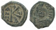 FLAVIUS JUSTINUS II 1/2 FOLLIS Antiguo BYZANTINE Moneda 6.2g/24mm #AA532.19.E.A - Byzantium