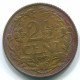 2 1/2 CENT 1956 CURACAO NIEDERLANDE NETHERLANDS Koloniale Münze #S10171.D.A - Curaçao