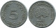 5 MILLIMES 1960 TÚNEZ TUNISIA Moneda #AH892.E.A - Tunesien
