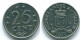 25 CENTS 1971 NIEDERLÄNDISCHE ANTILLEN Nickel Koloniale Münze #S11533.D.A - Netherlands Antilles