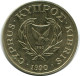 2 CENTS 1990 CYPRUS Coin #AP320.U.A - Chypre