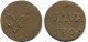1806 JAVA VOC DUIT NETHERLANDS EAST INDIA R NEW YORK COLONIAL PENNY #AE837.27.U.A - Indie Olandesi