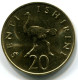 20 SENTI 1981 TANZANIA UNC Ostrich Moneda #W10990.E.A - Tansania