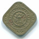 5 CENTS 1967 NETHERLANDS ANTILLES Nickel Colonial Coin #S12454.U.A - Antilles Néerlandaises