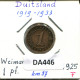 1 RENTENPFENNIG 1925 F DEUTSCHLAND Münze GERMANY #DA446.2.D.A - 1 Renten- & 1 Reichspfennig