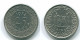 25 CENTS 1974 SURINAM NIEDERLANDE Nickel Koloniale Münze #S11241.D.A - Suriname 1975 - ...