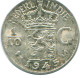 1/10 GULDEN 1945 S NETHERLANDS EAST INDIES SILVER Colonial Coin #NL14184.3.U.A - Nederlands-Indië
