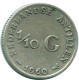 1/10 GULDEN 1960 NIEDERLÄNDISCHE ANTILLEN SILBER Koloniale Münze #NL12331.3.D.A - Antilles Néerlandaises