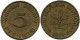 5 PFENNIG 1950 J WEST & UNIFIED GERMANY Coin #DB897.U.A - 5 Pfennig