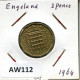 THREEPENCE 1964 UK GRANDE-BRETAGNE GREAT BRITAIN Pièce #AW112.F.A - F. 3 Pence