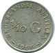 1/10 GULDEN 1966 NETHERLANDS ANTILLES SILVER Colonial Coin #NL12805.3.U.A - Netherlands Antilles