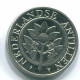 25 CENTS 1993 NIEDERLÄNDISCHE ANTILLEN Nickel Koloniale Münze #S11288.D.A - Antilles Néerlandaises