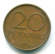 20 PFENNIG 1969 DDR EAST ALEMANIA Moneda GERMANY #DE10031.3.E.A - 20 Pfennig