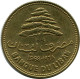 25 PIASTRES 1968 LIRANON LEBANON Münze #AH814.D.A - Libanon