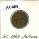 5 CENTS 1964 NEERLANDÉS NETHERLANDS Moneda #AU465.E.A - 1948-1980: Juliana