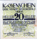 20 HELLER 1920 Stadt STOCKERAU Niedrigeren Österreich Notgeld Banknote #PE714 - Lokale Ausgaben