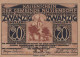 20 HELLER 1920 Stadt NUSSENDORF-ARTSTETTEN Niedrigeren Österreich #PE467 - [11] Local Banknote Issues