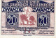 20 HELLER 1920 Stadt NUSSENDORF-ARTSTETTEN Niedrigeren Österreich #PE255 - [11] Local Banknote Issues
