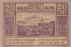 20 HELLER 1920 Stadt NIEDERTALHEIM Oberösterreich Österreich Notgeld #PE482 - Lokale Ausgaben
