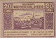 20 HELLER 1920 Stadt NIEDERTALHEIM Oberösterreich Österreich Notgeld #PJ238 - [11] Emissions Locales