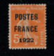 France Préoblitéré N° 36 * Postes France Semeuse 30 C Orange - 1893-1947