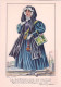Brabant - Types Et Costumes Brabançons Vers 1835 (Dessin De J. Thiriar) Série 1 N°6 - La Bourgeoise En Faille - Andere & Zonder Classificatie