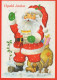 WEIHNACHTSMANN SANTA CLAUS WEIHNACHTSFERIEN Vintage Postkarte CPSM #PAJ592.A - Santa Claus