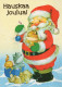 WEIHNACHTSMANN SANTA CLAUS WEIHNACHTSFERIEN Vintage Postkarte CPSM #PAJ556.A - Santa Claus