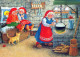 SANTA CLAUS Happy New Year Christmas GNOME Vintage Postcard CPSM #PAY594.A - Santa Claus
