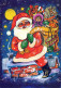 PÈRE NOËL Bonne Année Noël Vintage Carte Postale CPSM #PBL181.A - Santa Claus