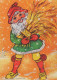 PÈRE NOËL Bonne Année Noël Vintage Carte Postale CPSM #PBL176.A - Santa Claus