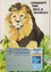 LEONE Animale Vintage Cartolina CPSM #PBS062.A - Lions