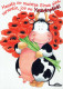 VACA Animales Vintage Tarjeta Postal CPSM #PBR785.A - Cows