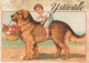 PERRO Animales Vintage Tarjeta Postal CPSM #PBQ459.A - Perros