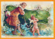 ANGELO Natale Vintage Cartolina CPSM #PBP524.A - Engelen