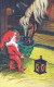 PÈRE NOËL Bonne Année Noël GNOME Vintage Carte Postale CPSMPF #PKD873.A - Santa Claus