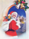 PAPÁ NOEL Feliz Año Navidad LENTICULAR 3D Vintage Tarjeta Postal CPSM #PAZ056.A - Santa Claus